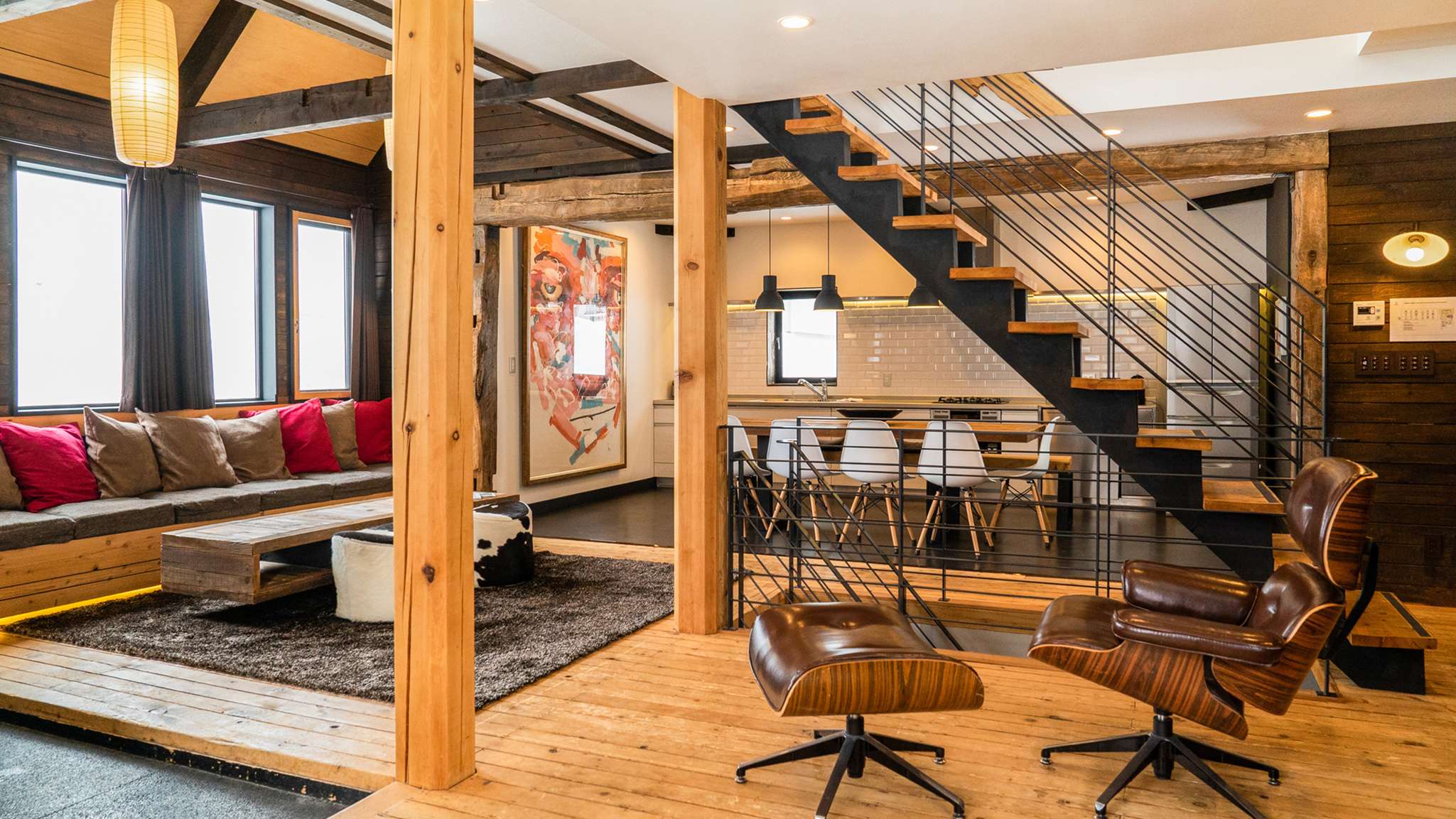 Momiji Lodge - View of Lounge From Dining Momiji Lodge - View of Lounge From Dining